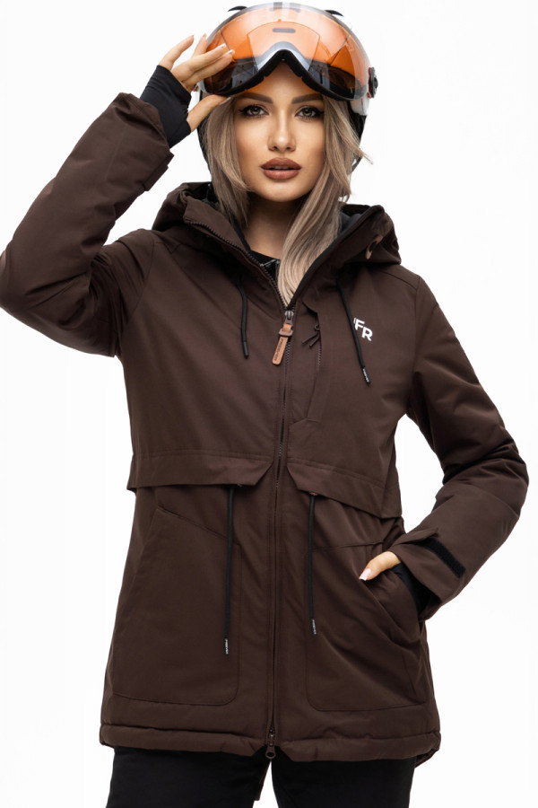 Women's ski jacket Freever AF 21767 brown