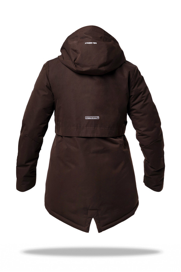 Women's ski jacket Freever AF 21767 brown, Фото №3- freever.ua