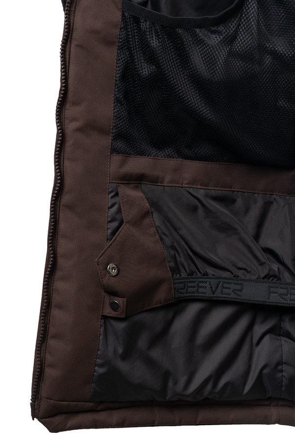 Women's ski jacket Freever AF 21767 brown, Фото №8- freever.ua