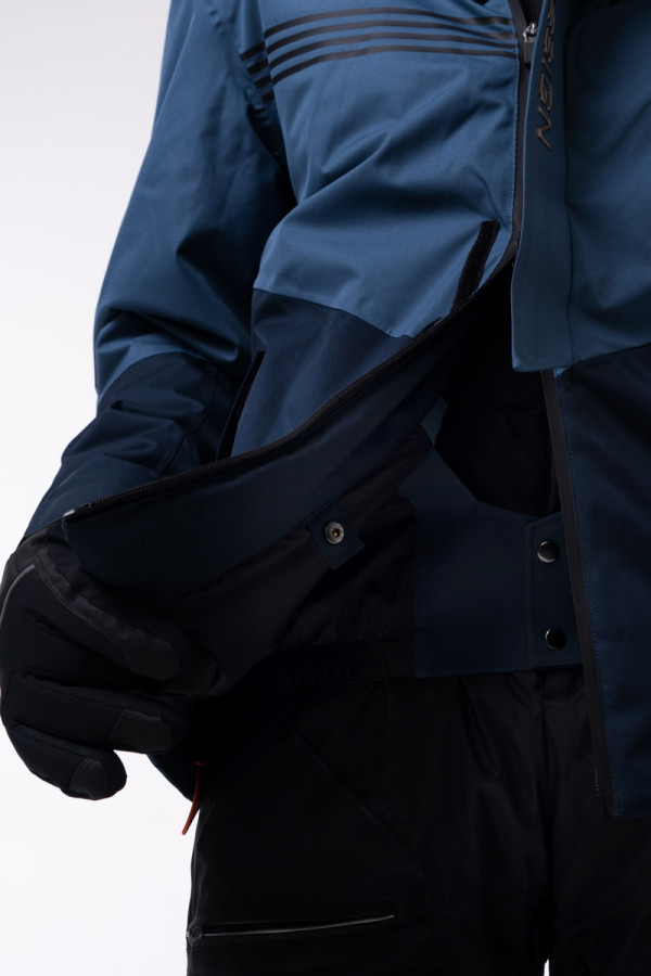 Men's ski jacket Freever AF 21786 blue, Фото №8- freever.ua