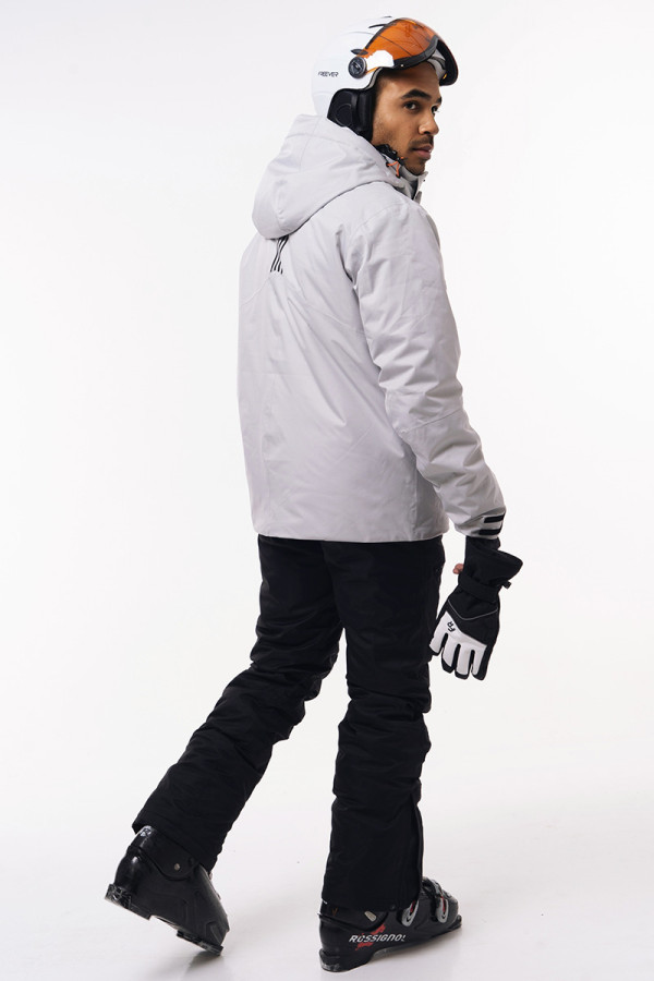 Men's ski jacket Freever AF 21786 beige, Фото №4- freever.ua