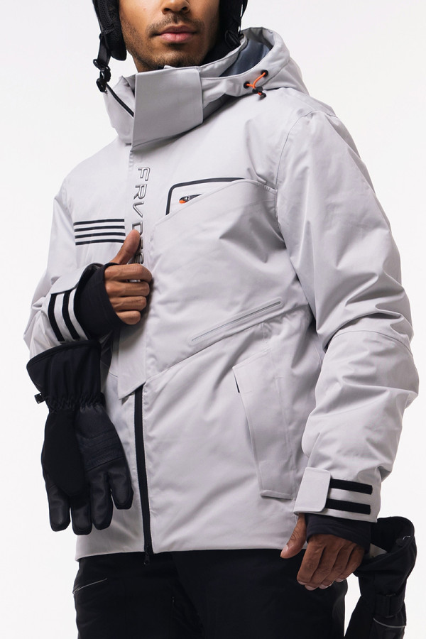 Men's ski jacket Freever AF 21786 beige, Фото №5- freever.ua