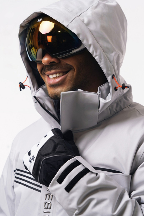 Men's ski jacket Freever AF 21786 beige, Фото №3- freever.ua
