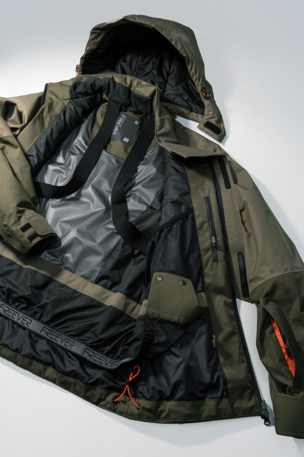 Men's Ski Jacket Freever AF 21786 Khaki, Фото №9- freever.ua