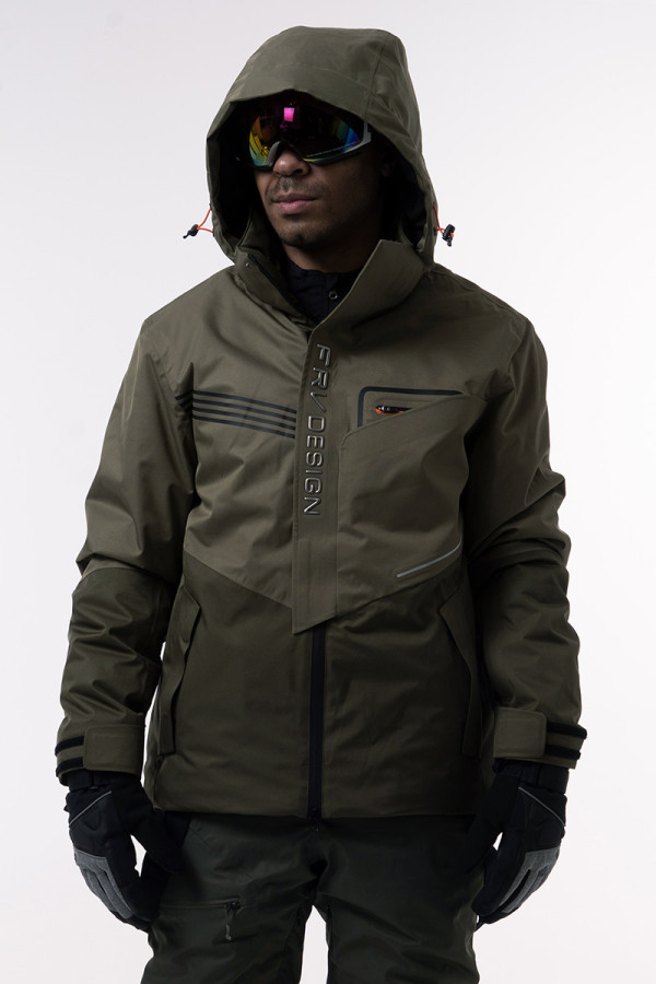 Men's Ski Jacket Freever AF 21786 Khaki, Фото №5- freever.ua