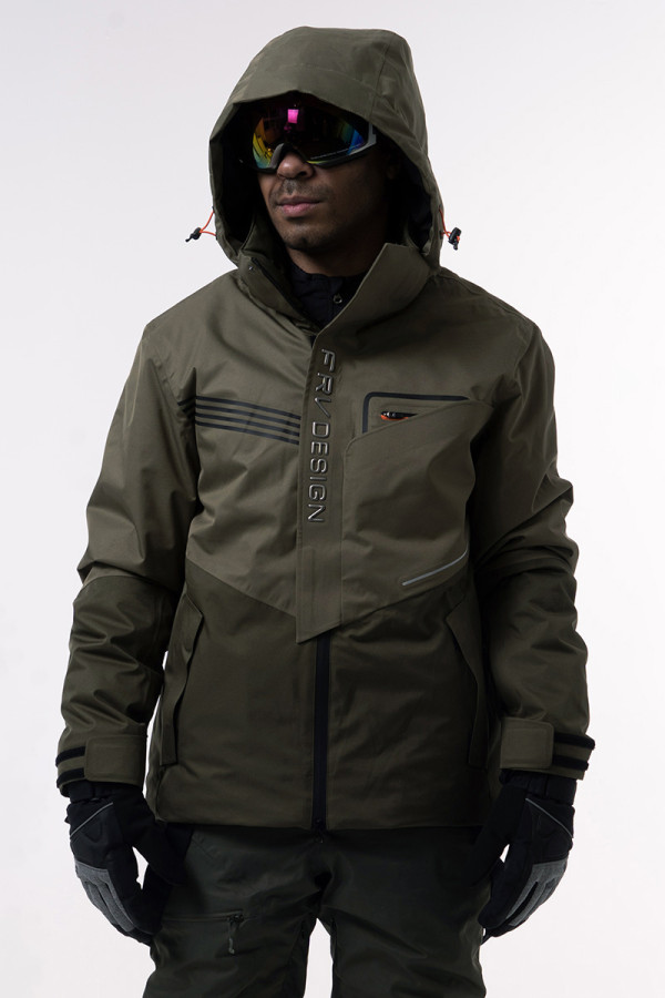 Men's Ski Jacket Freever AF 21786 Khaki, Фото №3- freever.ua