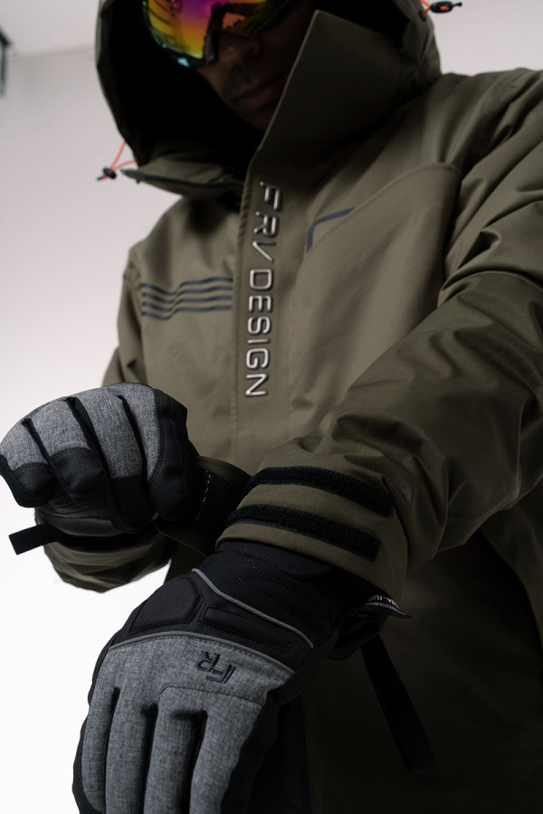 Men's Ski Jacket Freever AF 21786 Khaki, Фото №6- freever.ua