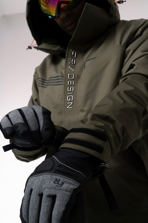 Men's Ski Jacket Freever AF 21786 Khaki, Фото №5- freever.ua