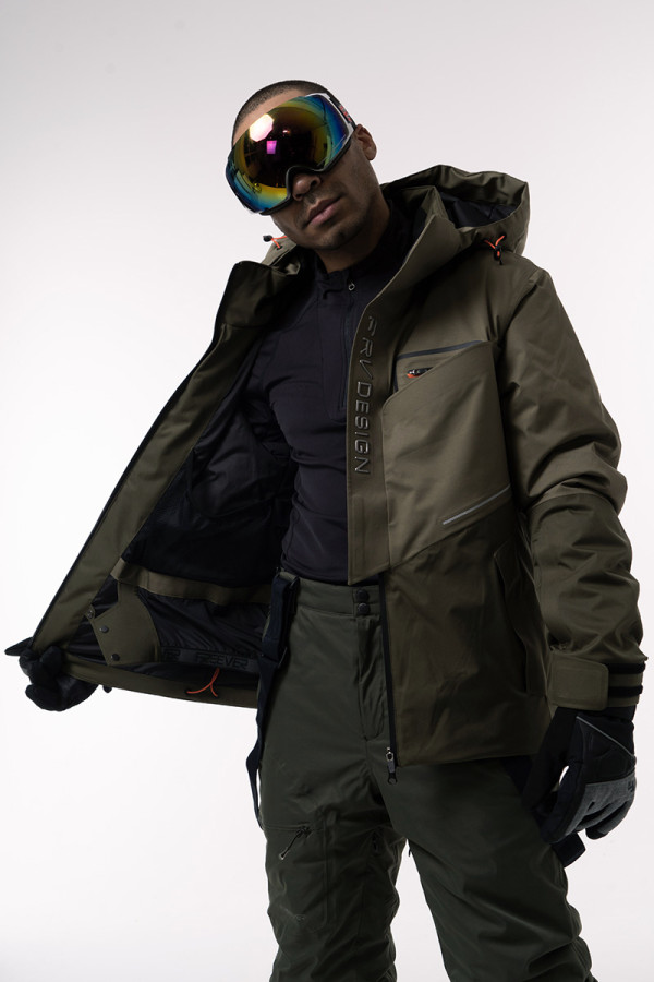 Men's Ski Jacket Freever AF 21786 Khaki, Фото №7- freever.ua