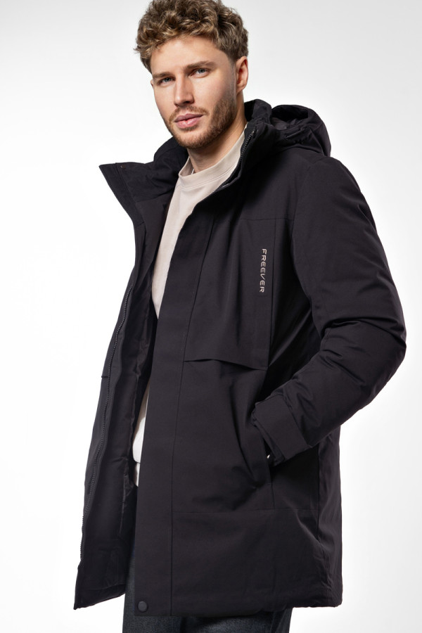 Parka men's IWARM Freever AF 21787 black, Фото №3- freever.ua