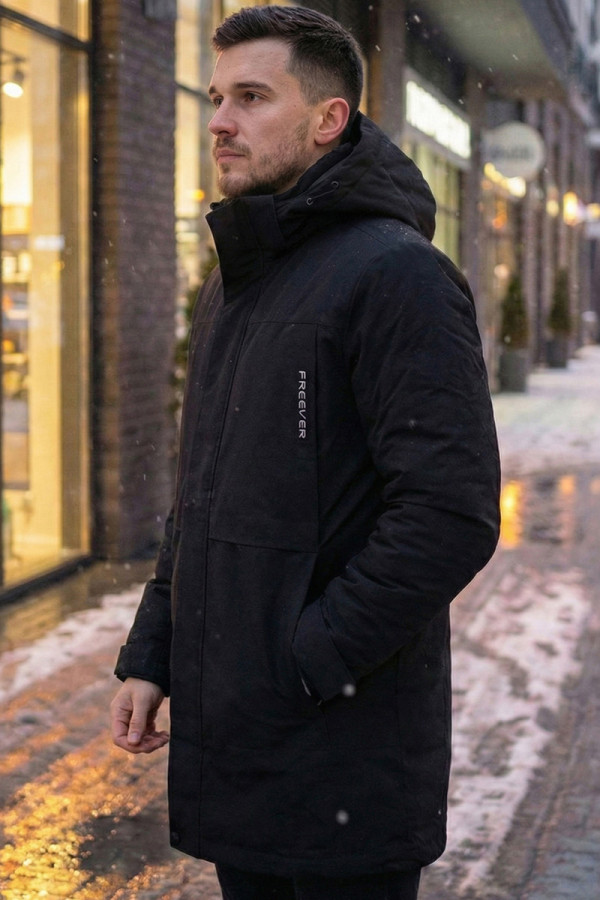 Parka men's IWARM Freever AF 21787 black, Фото №4- freever.ua