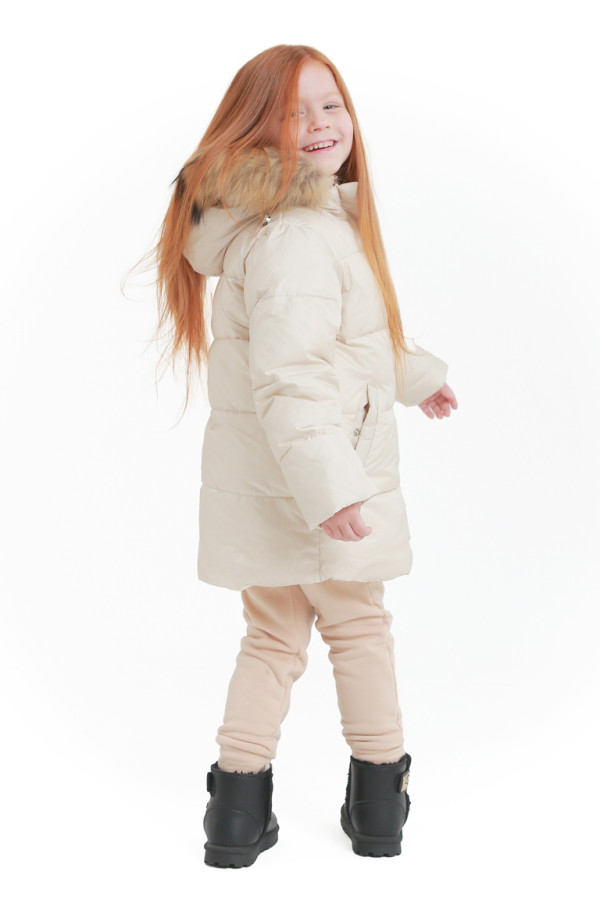 Children's jacket extended Freever UF 21801 milky, Фото №3- freever.ua