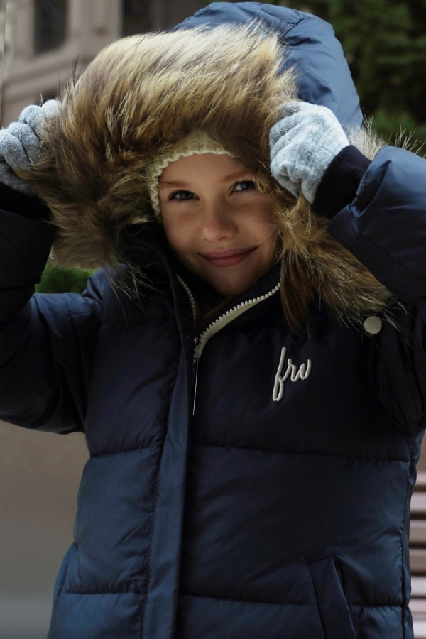Children's jacket extended Freever UF 21801 blue, Фото №2- freever.ua