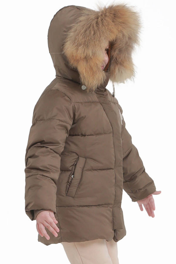 Children's jacket extended Freever UF 21801 khaki, Фото №8- freever.ua