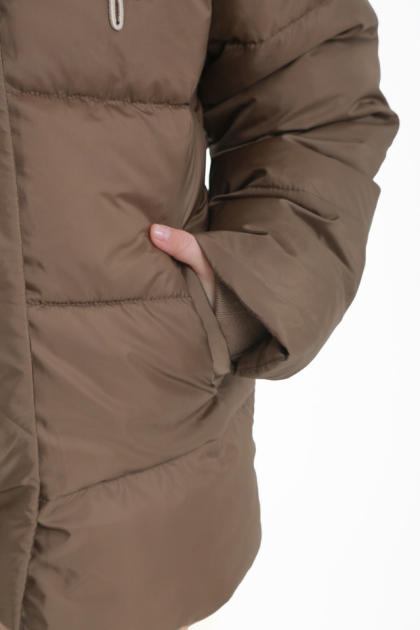 Children's jacket extended Freever UF 21801 khaki, Фото №6- freever.ua