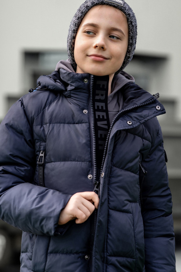Children's jacket extended Freever UF21861 blue, Фото №4- freever.ua