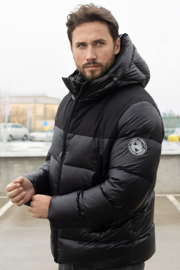 Men's down jacket Freever NF 22722 black, Фото №10- freever.ua