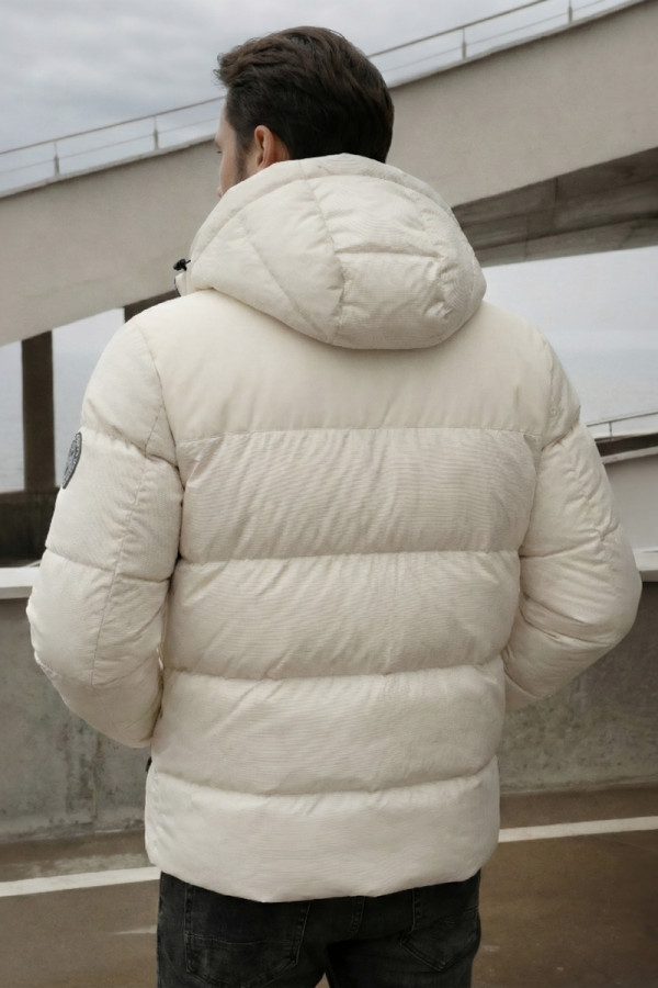 Men's down jacket Freever NF 22772 milky, Фото №5- freever.ua