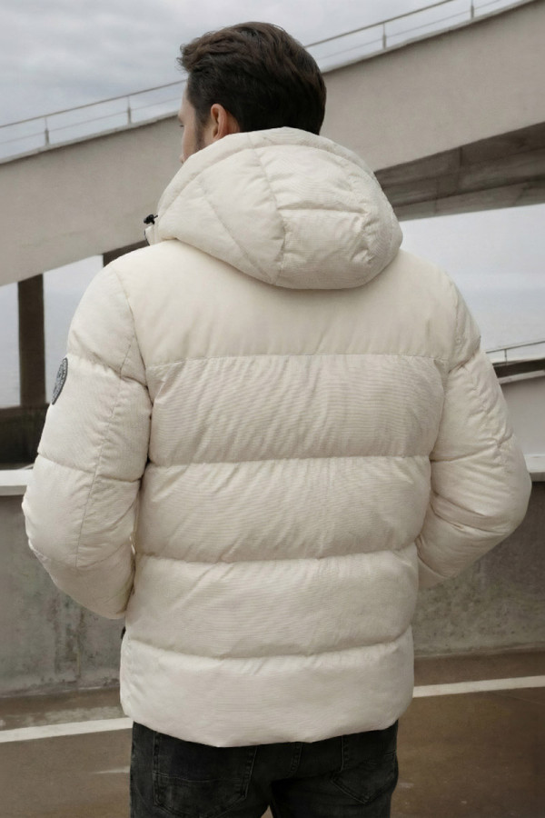 Men's down jacket Freever NF 22772 milky, Фото №5- freever.ua