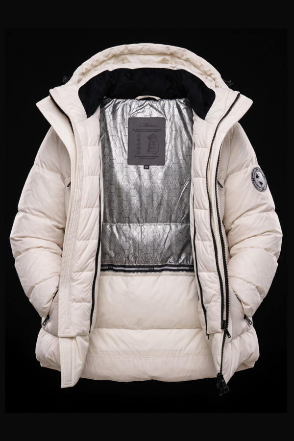 Men's down jacket Freever NF 22772 milky, Фото №2- freever.ua