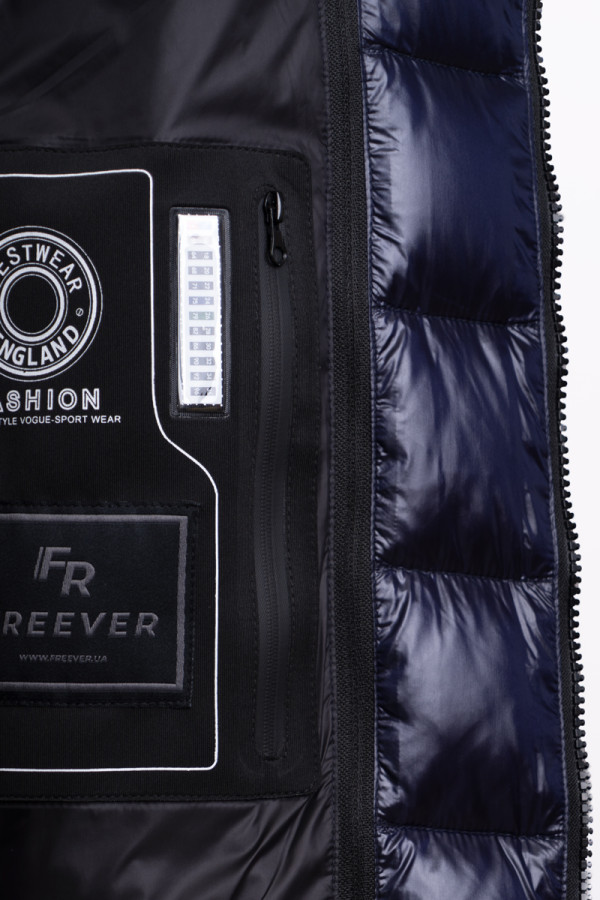 Men's down jacket Freever NF 22722 blue, Фото №7- freever.ua