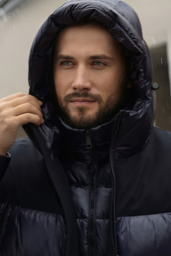 Men's down jacket Freever NF 22722 blue, Фото №9- freever.ua