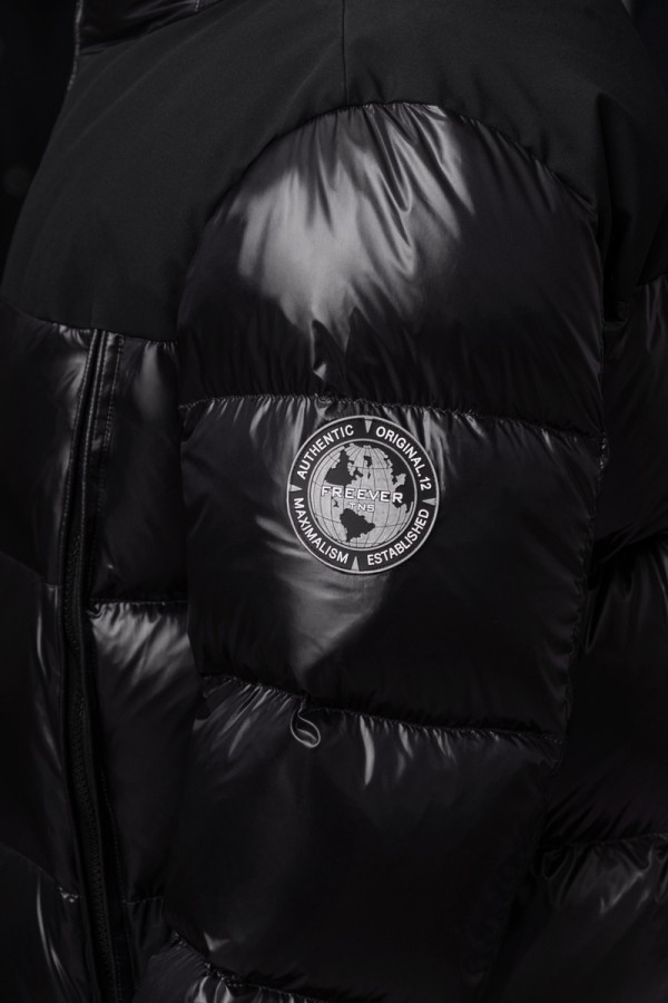 Men's down jacket Freever NF 22722 black, Фото №9- freever.ua