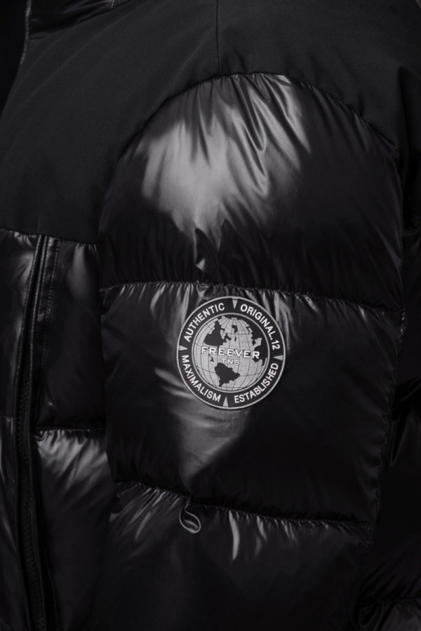 Men's down jacket Freever NF 22722 black, Фото №9- freever.ua