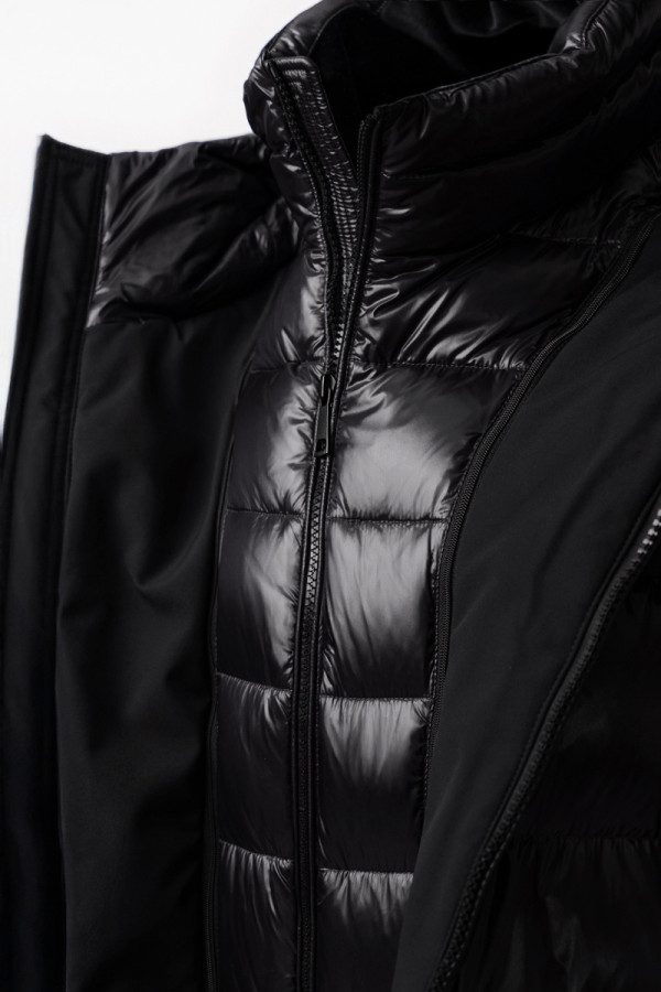 Men's down jacket Freever NF 22722 black, Фото №7- freever.ua
