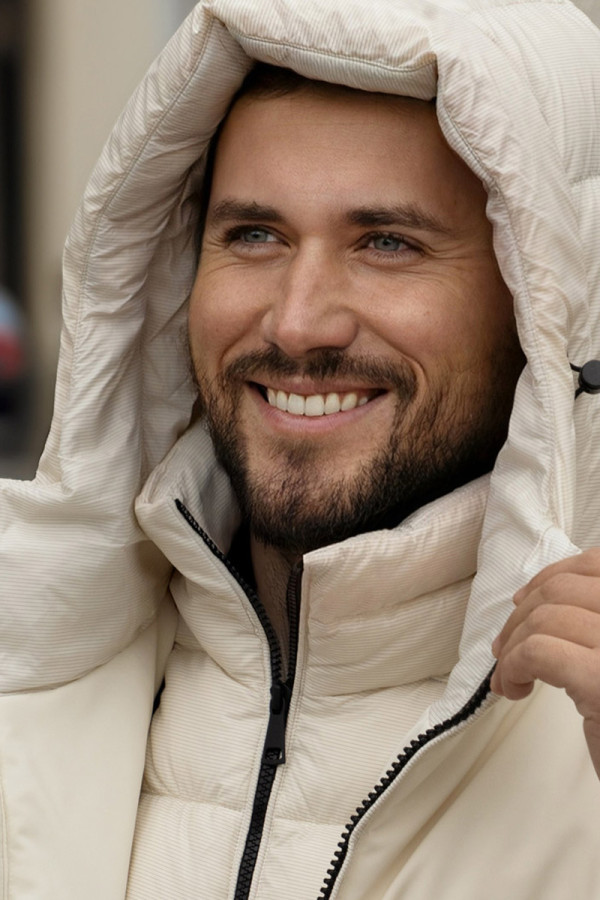 Men's down jacket Freever NF 22772 milky, Фото №3- freever.ua