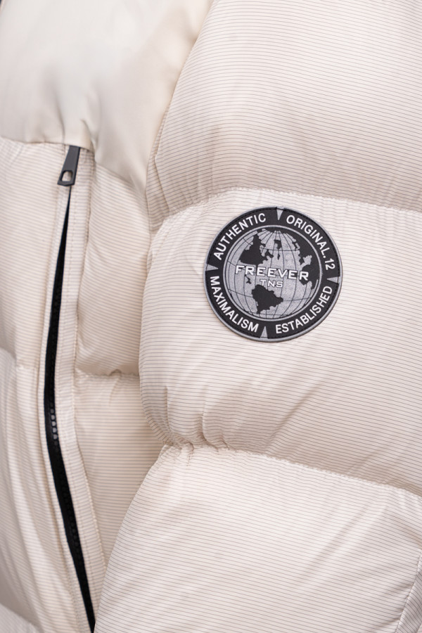 Men's down jacket Freever NF 22772 milky, Фото №3- freever.ua