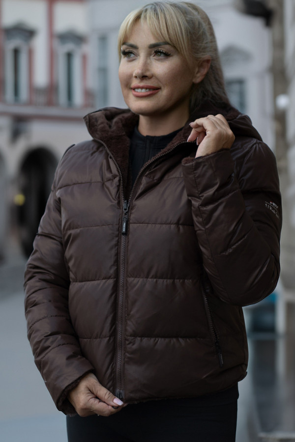Women's jacket Freever AF 2277 brown, Фото №3- freever.ua