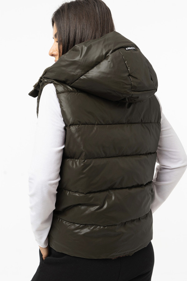 Women's vest Freever AF 2278 khaki, Фото №5- freever.ua