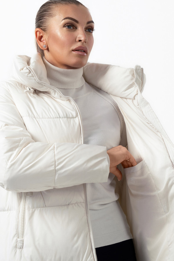 Women's coat Freever NF 22960 milk, Фото №2- freever.ua
