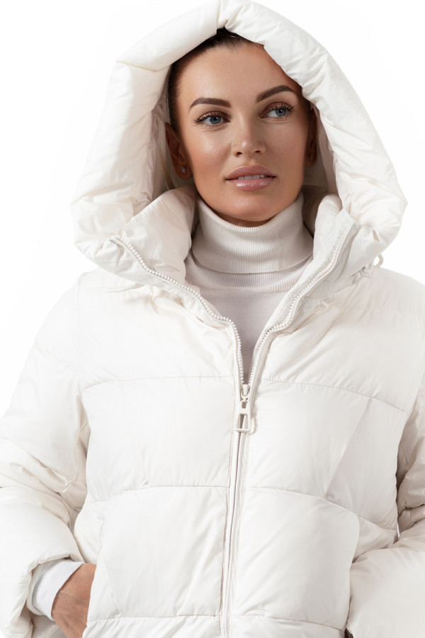 Women's coat Freever NF 22960 milk, Фото №3- freever.ua