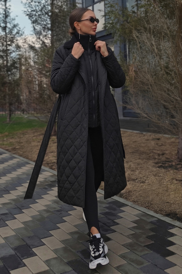 Womens trench coat Freever NF 229609 black, Фото №2- freever.ua