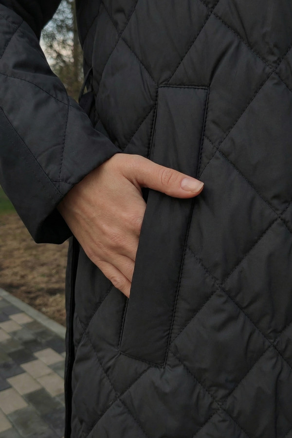 Womens trench coat Freever NF 229609 black, Фото №4- freever.ua