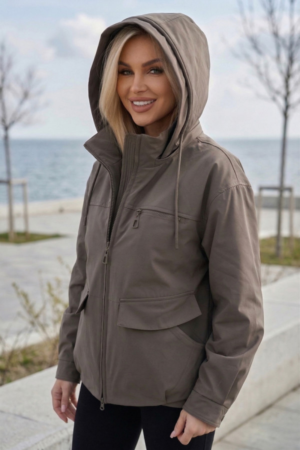 Womens jacket Freever NF 229620 brown, Фото №6- freever.ua