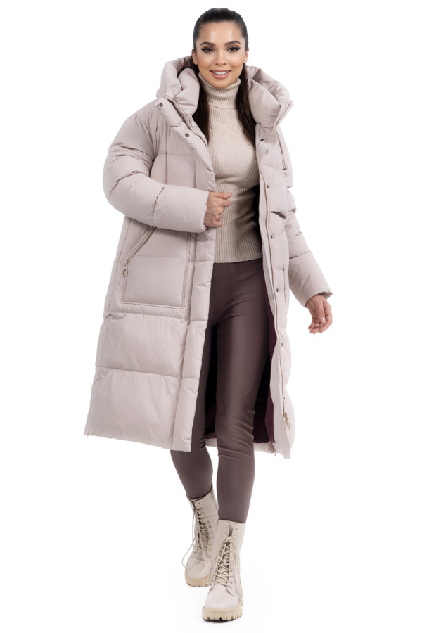 Women's coat Freever NF 22966 beige