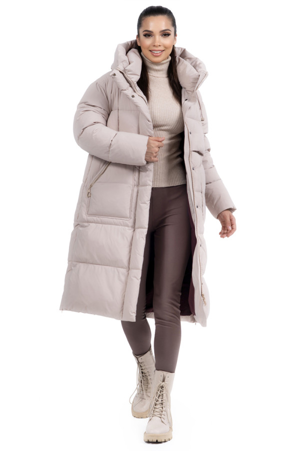Women's coat Freever NF 22966 beige