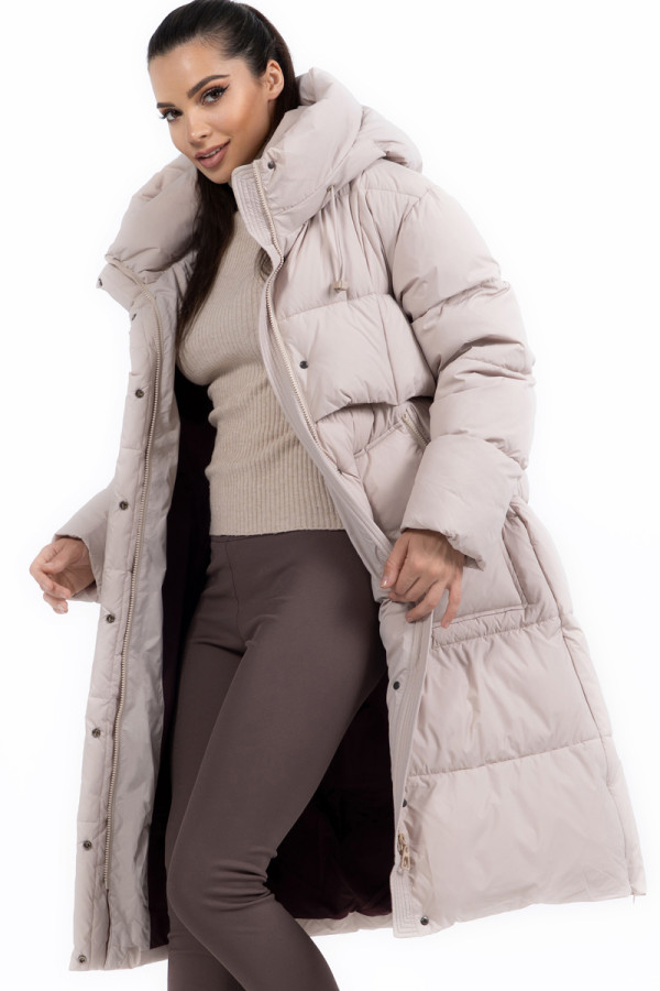 Women's coat Freever NF 22966 beige, Фото №3- freever.ua