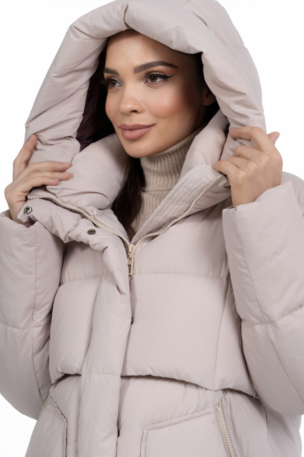 Women's coat Freever NF 22966 beige, Фото №4- freever.ua