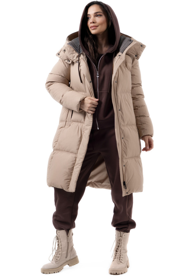 Women's coat Freever NF 22980 beige