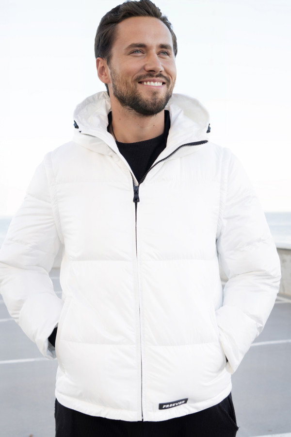 Men's transformer jacket Freever UF 23033 white