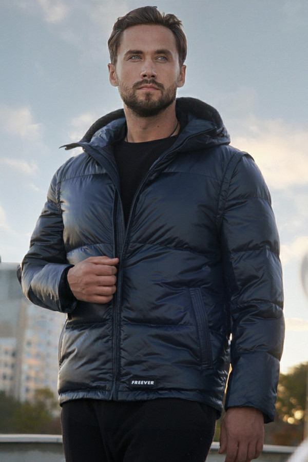 Men's transformer jacket Freever UF 23033 blue, Фото №2- freever.ua