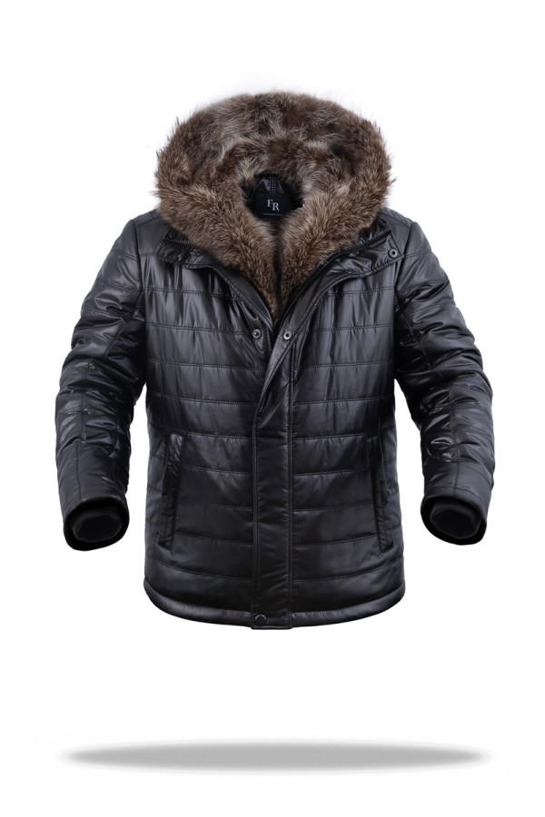 Men's camel hair jacket Freever UF 2319 black, Фото №3- freever.ua