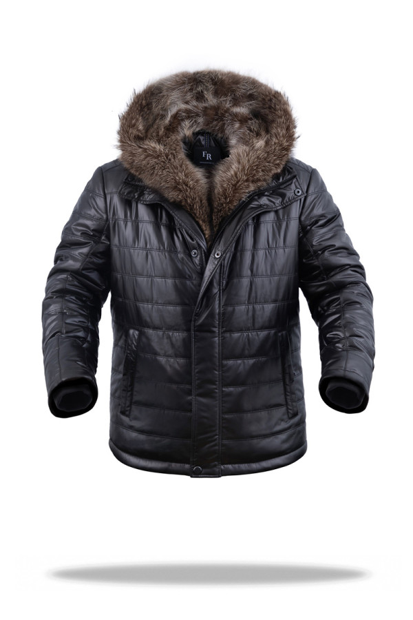 Men's camel hair jacket Freever UF 2319 black, Фото №3- freever.ua
