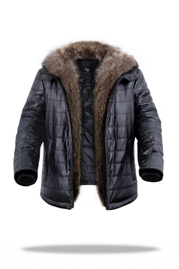 Men's camel hair jacket Freever UF 2319 black