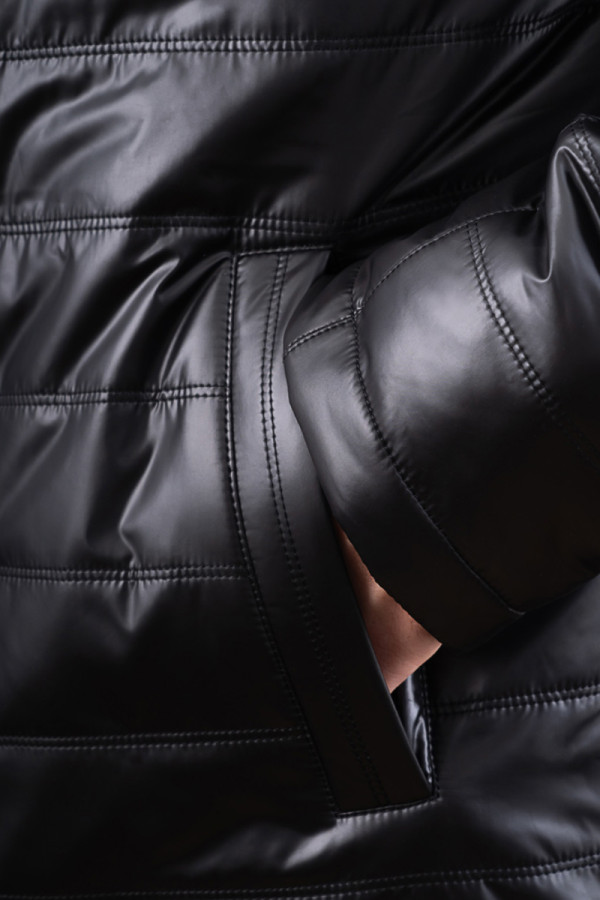 Men's camel hair jacket Freever UF 2319 black, Фото №5- freever.ua