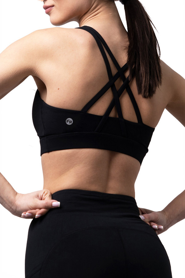 Sports top for fitness women Freever AF 2326 black, Фото №3- freever.ua